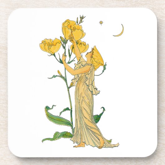  Fairy Tale, Evening Primrose, Walter Crane Bier Onderzetter (Voorkant)
