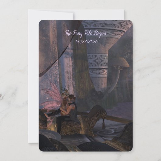 Fairy Tale Faire-part de mariage (Dos)