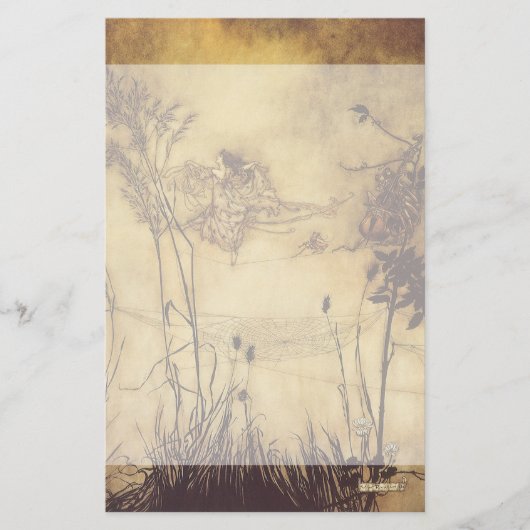  Fairy Tale, Fairy's Tightrope van Rackham Briefpapier (Voorkant)