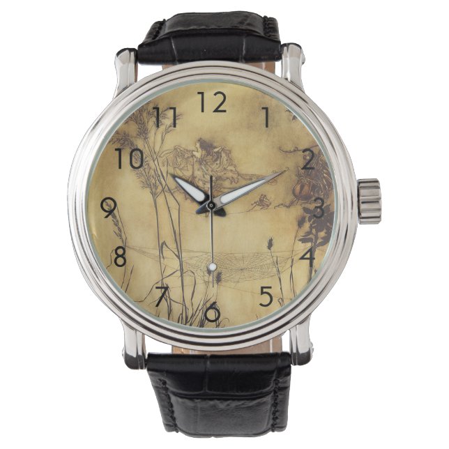  Fairy Tale, Fairy's Tightrope van Rackham Horloge (Voorkant)