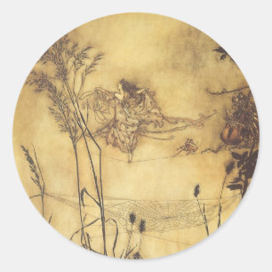  Fairy Tale, Fairy's Tightrope van Rackham Ronde Sticker