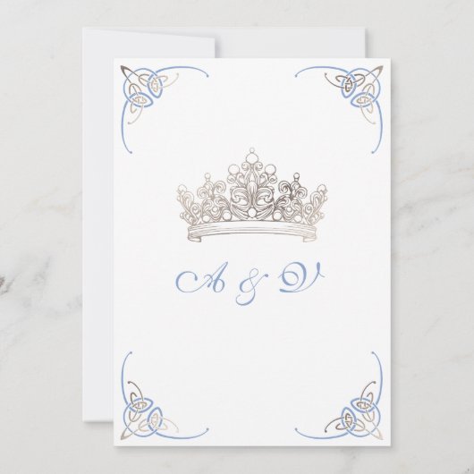 Fairy Tale Fantasy Storybook Wedding Kaart (Achterkant)