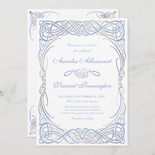 Fairy Tale Fantasy Storybook Wedding Kaart (Voorkant / Achterkant)