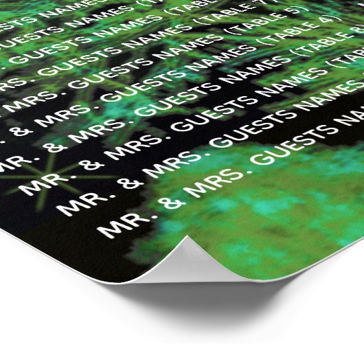 Fairy Tale Forest Bleu Arbre vert Tableau de siège (Coin)