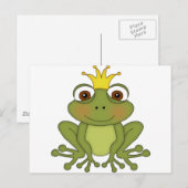 Fairy Tale Frog Prince with Crown Briefkaart (Voorkant / Achterkant)