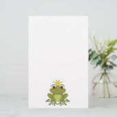 Fairy Tale Frog Prince with Crown Briefpapier (Staand voorkant)