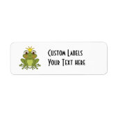 Fairy Tale Frog Prince with Crown Etiket (Voorkant)