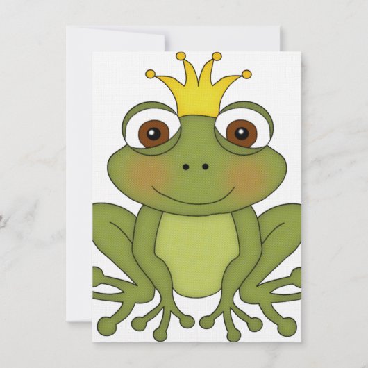 Fairy Tale Frog Prince with Crown Kaart (Voorkant)