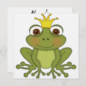 Fairy Tale Frog Prince with Crown Kaart (Voorkant / Achterkant)