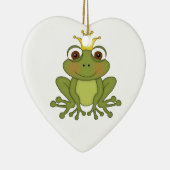 Fairy Tale Frog Prince with Crown Keramisch Ornament (Rechts)