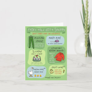 Fairy Tale Gift Shoppe Humoureuze Kerstmis Feestdagen Kaart