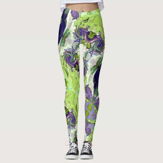 Fairy Tale Hearts Lemon Leggings (Voorkant)