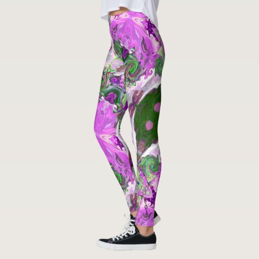 Fairy Tale Hearts Pink Leggings (Gauche)