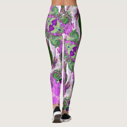 Fairy Tale Hearts Pink Leggings (Dos)