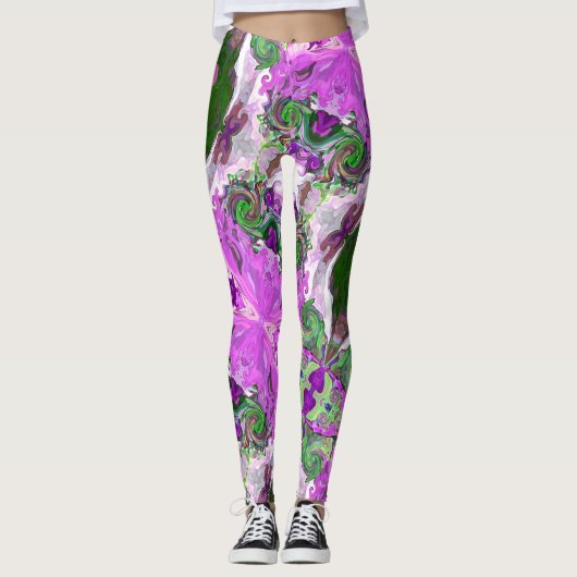 Fairy Tale Hearts Pink Leggings (Voorkant)