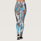 Fairy Tale Hearts Raspberry Leggings (Dos)