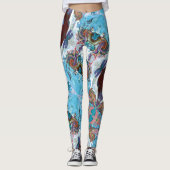 Fairy Tale Hearts Raspberry Leggings (Devant)