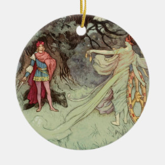 Fairy Tale Kerstmis 2 Keramisch Ornament