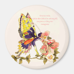 Fairy Tale Kiss Round Magnet Magneet