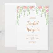 Fairy Tale Love Invitation Invitation de mariage I (Devant / Derrière)