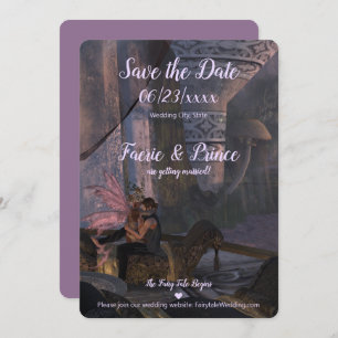 Fairy Tale Mariage - Flat Enregistrer la carte de 