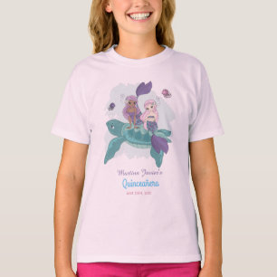 Fairy Tale Mermaid Quinceañera 15e verjaardag T-shirt