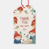 Fairy Tale Mushrooms Forest Gnome Bedankt Cadeaulabel (Voorkant)