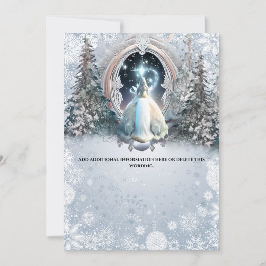 Fairy tale personalized invitations for girls (Dos)