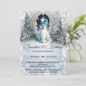 Fairy tale personalized invitations for girls kaart (Staand voorkant)