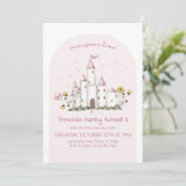 Fairy Tale Princess Anniversaire Fête Invitation (Debout devant)