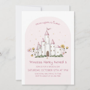 Fairy Tale Princess Anniversaire Fête Invitation