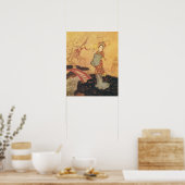  Fairy Tale Princess Badoura, Edmund Dulac Poster (Keuken)