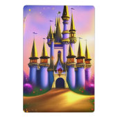 Fairy Tale Princess Castle Whimsical Girly Mini Klembord (Achterkant)