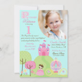 Fairy Tale Princess First Birthday Invitation (Devant)