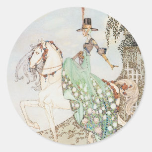  Fairy Tale, Princess Minette, Kay Nielsen Ronde Sticker