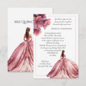 Fairy Tale Princess Quinceañera Invitation (Devant / Derrière)