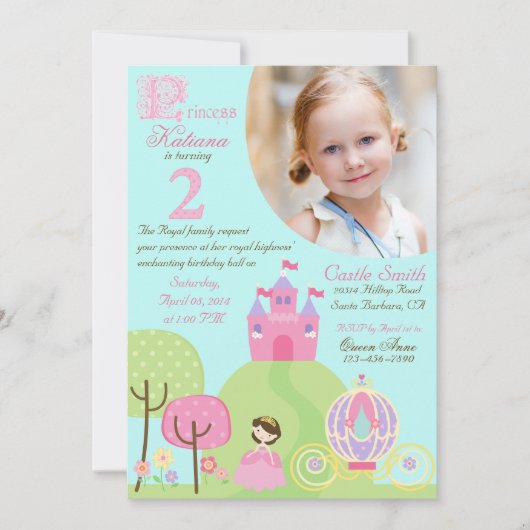 Fairy Tale Princess Second Birthday Invitation (Devant)