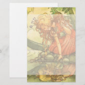  Fairy Tale, prinsprinsesprinses van Pond Briefpapier (Voorkant / Achterkant)