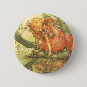  Fairy Tale, prinsprinsesprinses van Pond Ronde Button 5,7 Cm