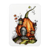 Fairy Tale Pumpkin House Magneet (Verticaal)