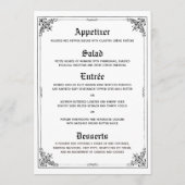 Fairy Tale Storybook Cartes de menu Mariage (Dos)