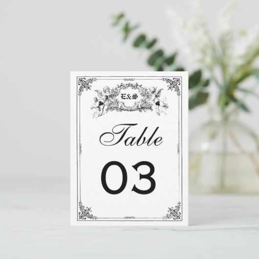 Fairy Tale Storybook Mariage Numéros de table (Debout devant)