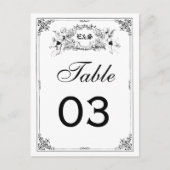 Fairy Tale Storybook Mariage Numéros de table (Devant)