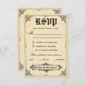 Fairy Tale Storybook Wedding Cartes RSVP (Devant / Derrière)
