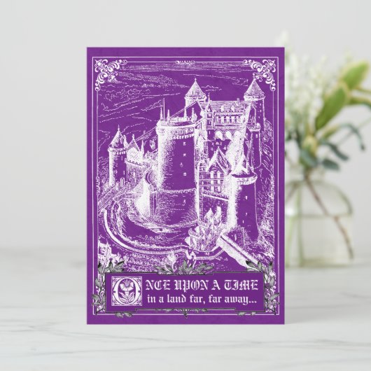 Fairy Tale Storybook Wedding Invitations (Debout devant)