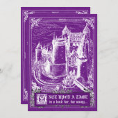 Fairy Tale Storybook Wedding Invitations Kaart (Voorkant / Achterkant)