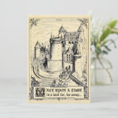 Fairy Tale Storybook Wedding Invitations Kaart (Staand voorkant)