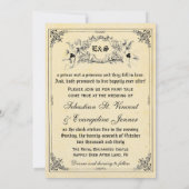 Fairy Tale Storybook Wedding Invitations Kaart (Achterkant)