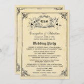 Fairy Tale Storybook Wedding Programma's (Voorkant / Achterkant)
