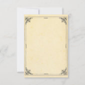 Fairy Tale Storybook Wedding Rehearsal Dinner Kaart (Achterkant)